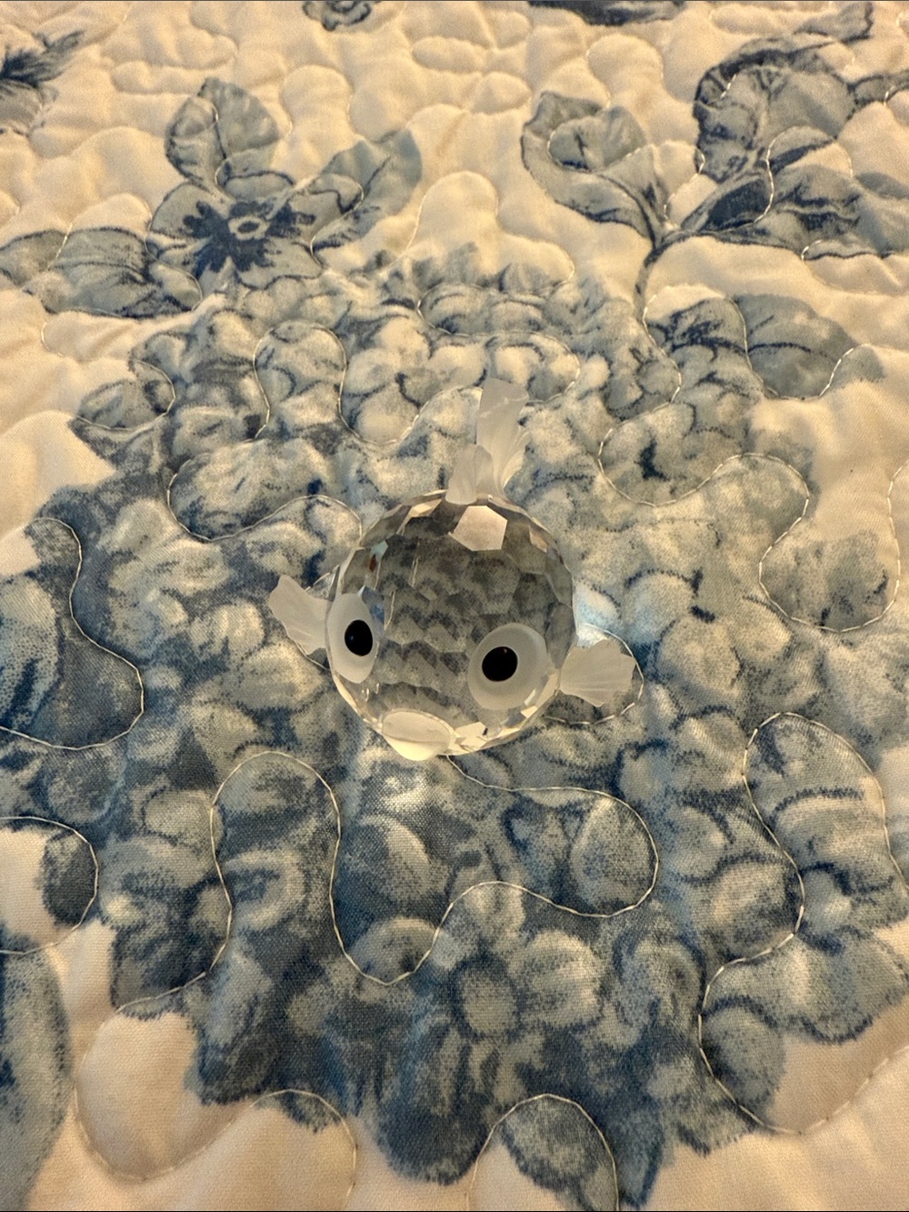 Swarovski Crystal Blowfish Figurine - Picture 1 of 6
